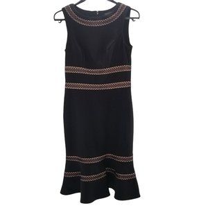 White House Black Market Black Mermaid Hem Dress 4